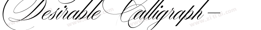 Desirable Calligraph字体转换 Desirable Calligraph字体转换